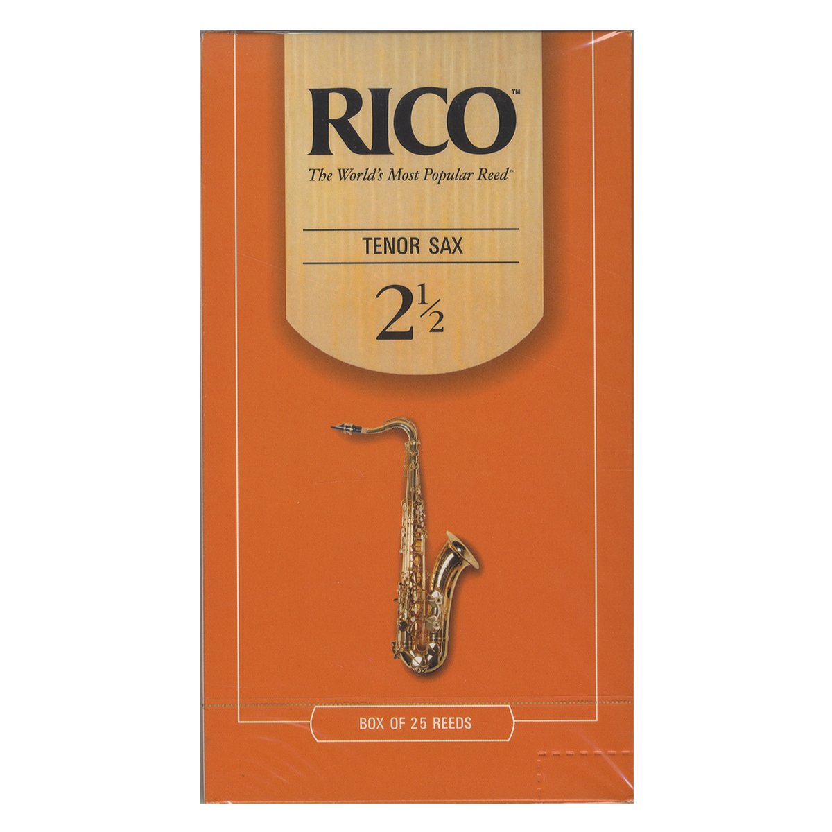Rico Organic Tenor Saxophone Reeds, Strength 3.0, Pack of 10