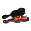 Crossrock Poly Carbon Composite Cello Case, for 3/4 Size Cello with backpack and wheels in Blue(CRF1000CETBLHT)