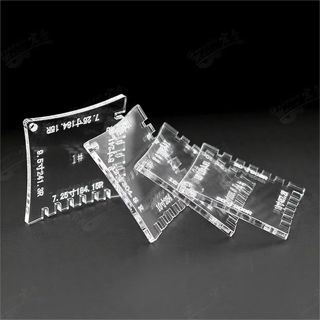 Guitar Fretboard Measuring Ruler Repair Tool Made Of Transparent Acrylic Material Guitar Luthier Tools Set