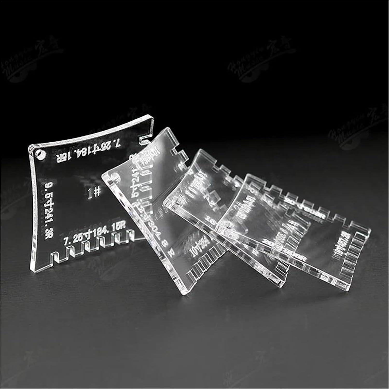 Guitar Fretboard Measuring Ruler Repair Tool Made Of Transparent Acrylic Material Guitar Luthier Tools Set
