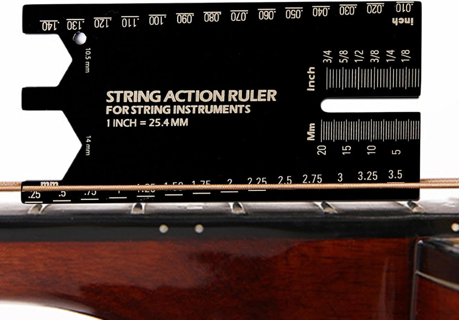 String Action Ruler Precision Setup Tools | Fretboard Radius Gauge Luthier Tools for Performance Measurement Maintenance Repair Player Beginners