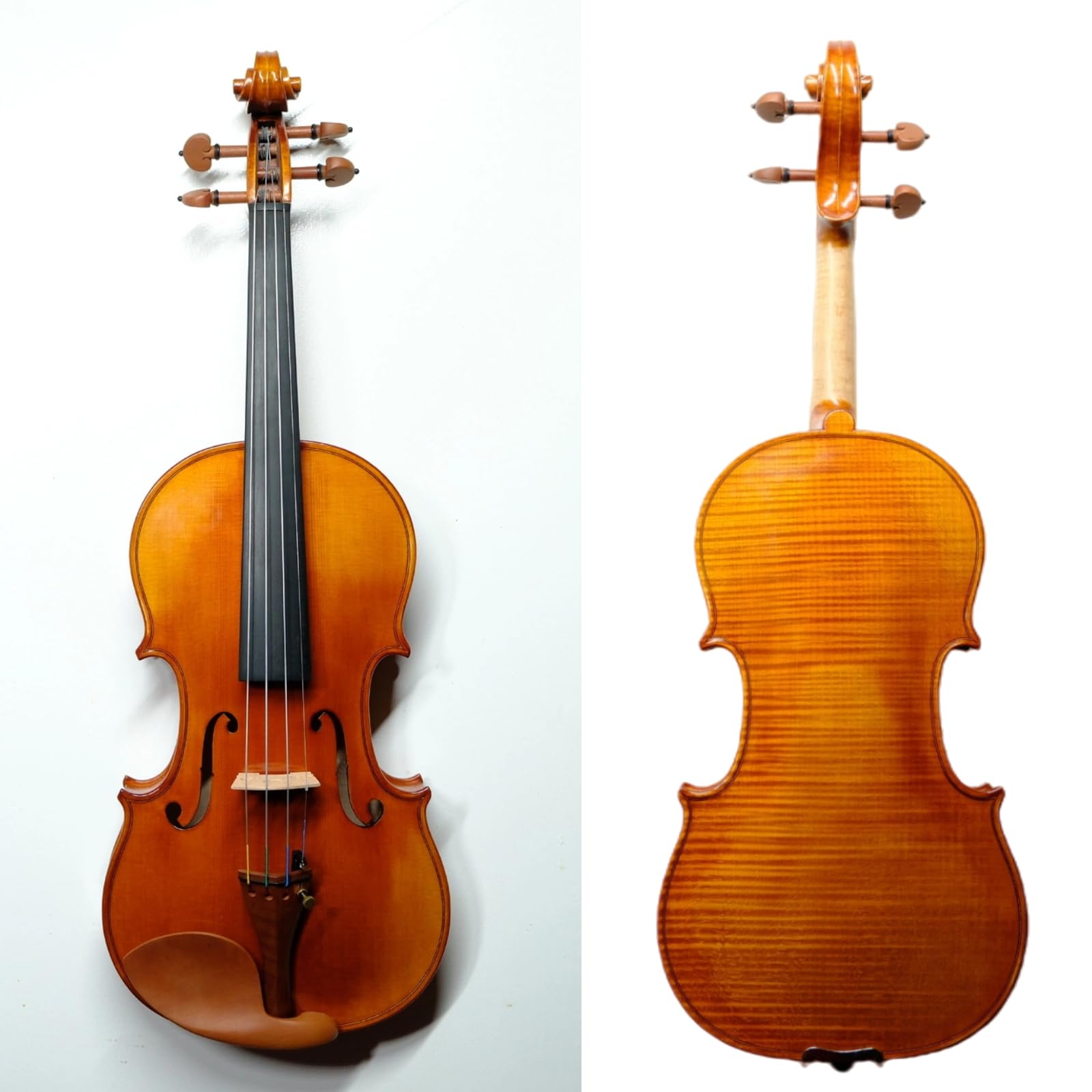Master 4/4 Full-Size Violin | Hand-Varnished with 20+ Year Aged Italian Spruce & Bosnian Maple | Professional Orchestra Instrument for Professional soloists and session players (VIO1328)