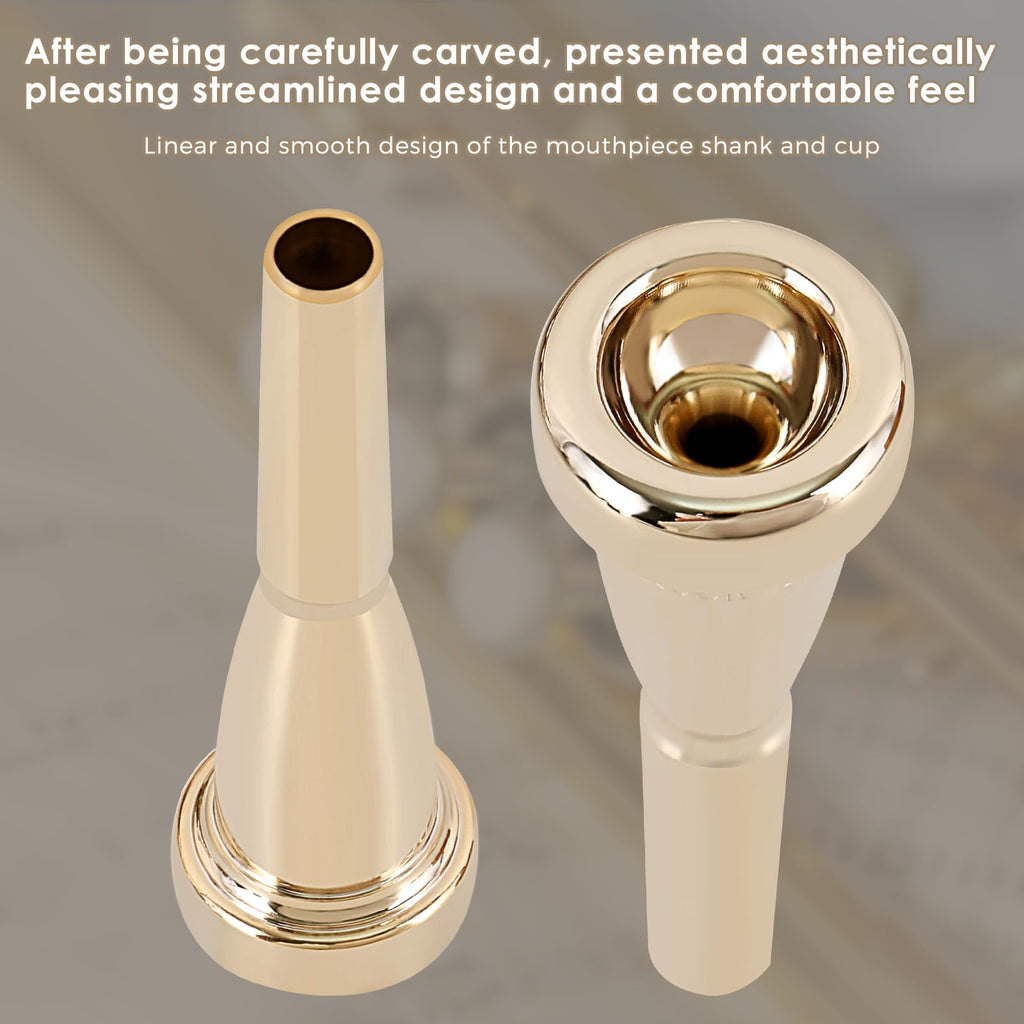 EASTROCK 7C Trumpet Mouthpiece Performance Type 7c Heavy Gold Vacuum Package Trumpet Instrument Accessories