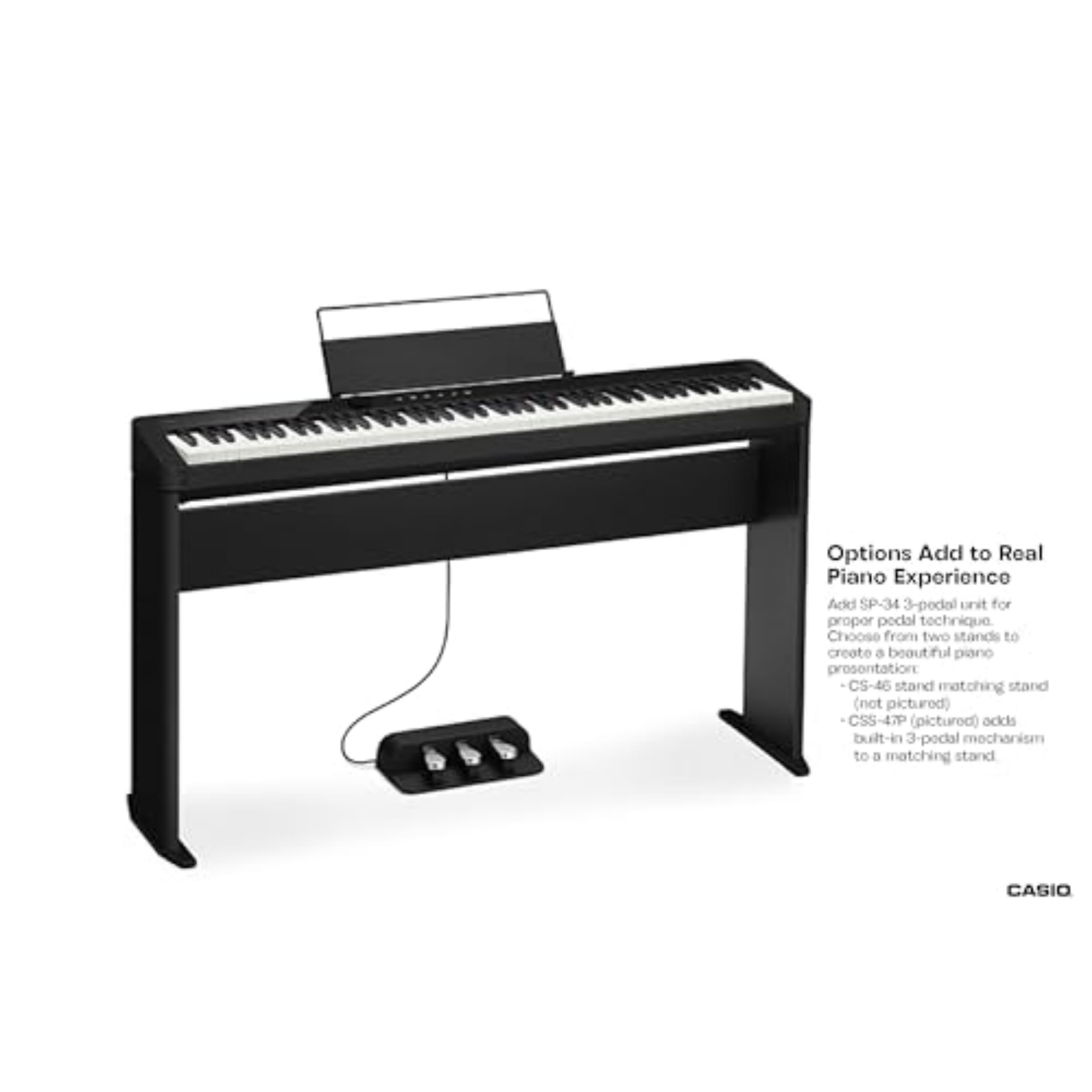 Casio Privia PX-S1100 – 88-Key Touch-Responsive Weighted Digital Piano | Ultra-Portable | Superior Sound | German Grand Tone, Bluetooth, Casio Music Space App | Mellow Beige