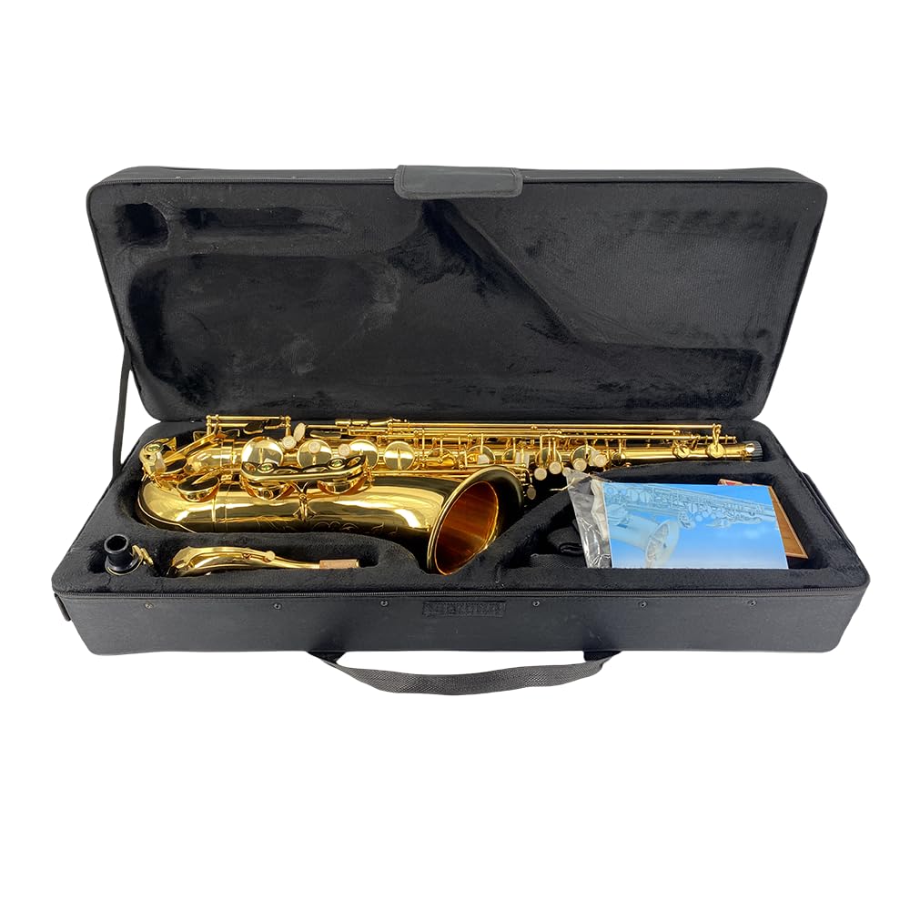 Alto Saxophone E Flat for Adults Student Sax Eb Alto Full Kit With Carrying Sax Case Mouthpiece Straps Reeds Saxophone Beginner Kit