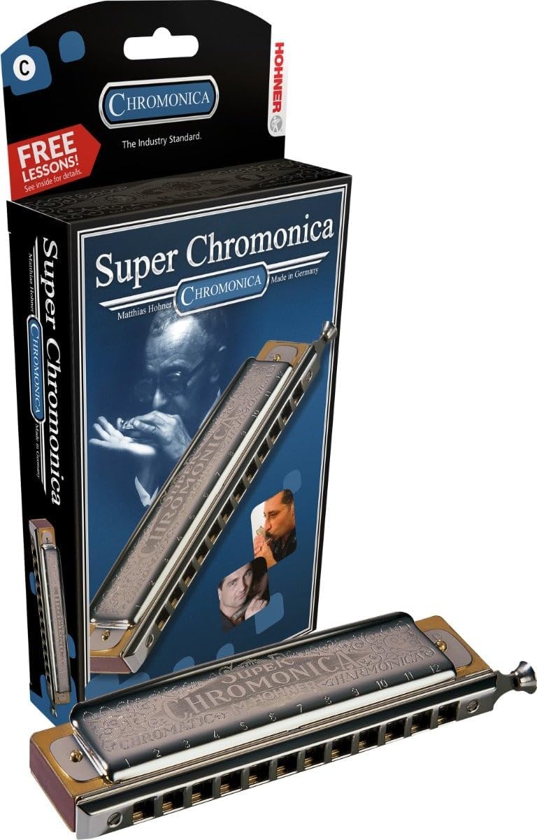 Hohner 270 Super Chromonica - Key of C | Pearwood Comb, Stainless Steel Covers, 12 Holes, 48 Reeds