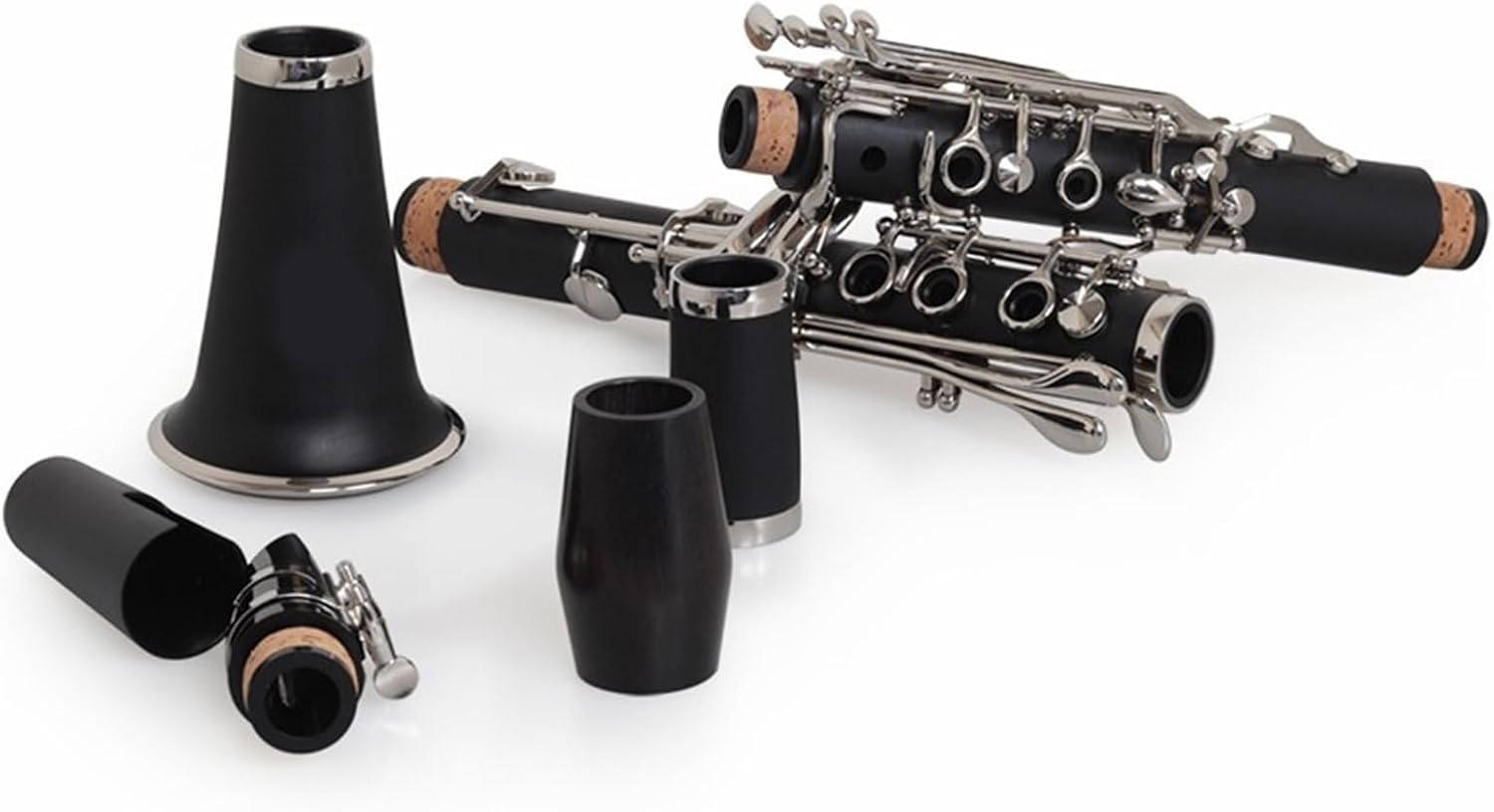 Bb Clarinet Ebony Double Reed Tube For Exams/Bands Clarinet Set