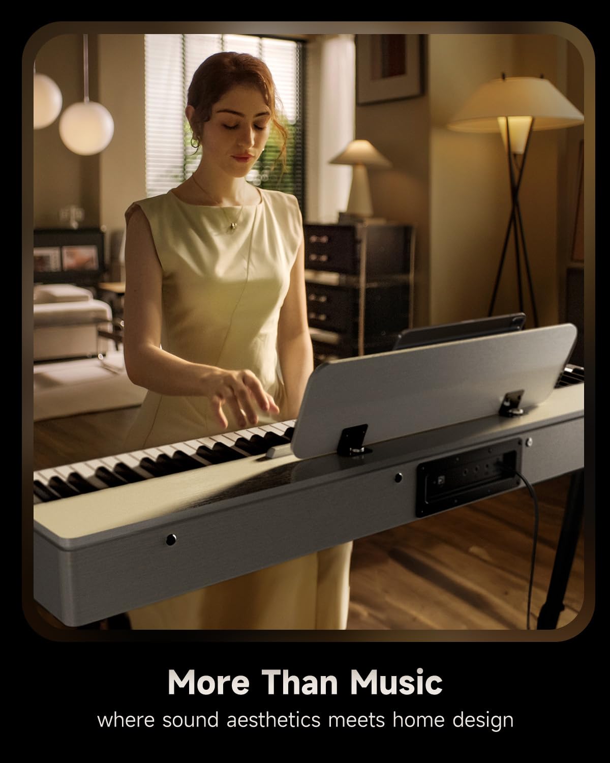 Donner OURA S100 Digital Piano with 88 Key Graded Hammer Weighted Keyboard for Beginner, Full Size Electric Piano Keyboard with Bluetooth, 3 Original Demos, LOCAL OFF, 2×10 W, Piano Three Pedal,White