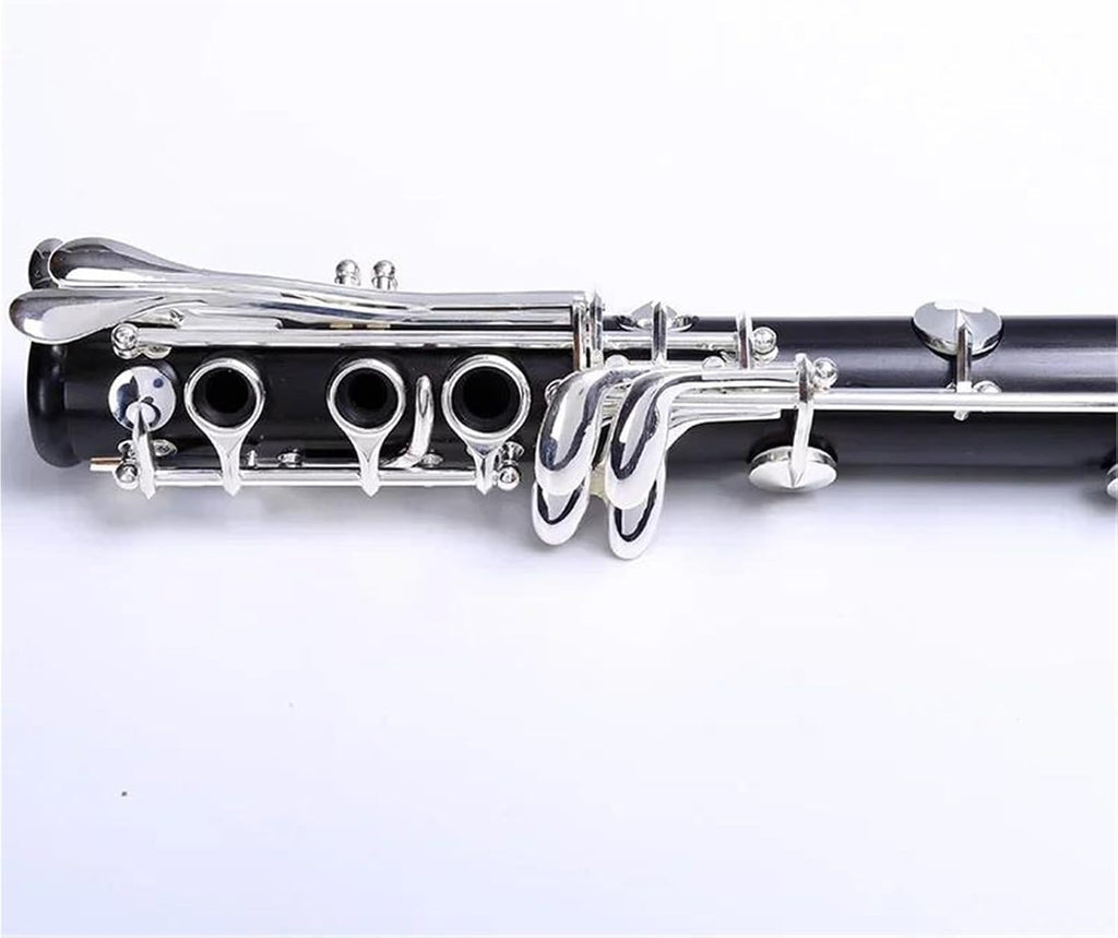 Professional Ebony Clarinet Bb 18 Keys Silver plated M9 Clarinet