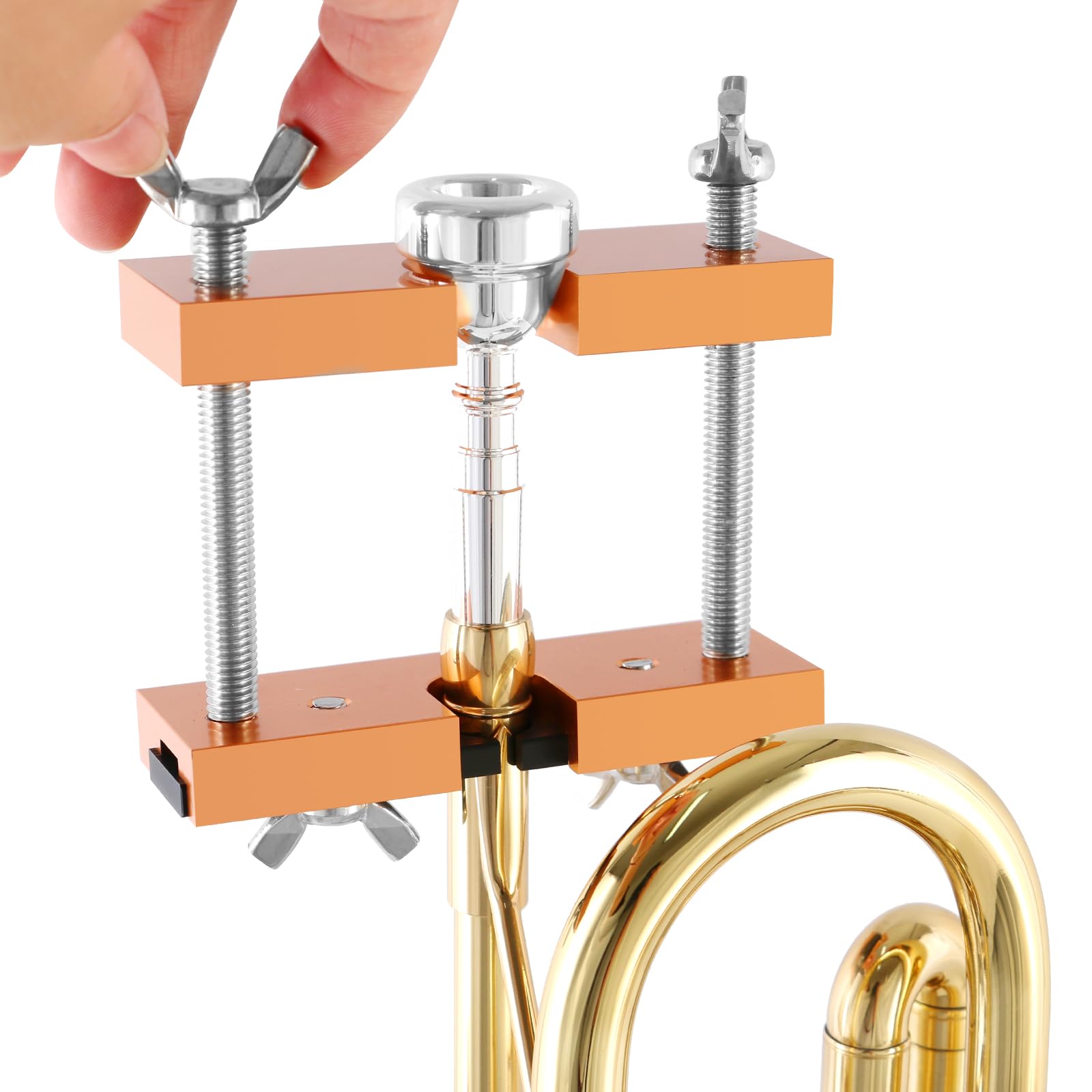 EASTROCK Trumpet Mouthpiece Puller Tool Mouthpiece Remover for Brass-Wind Instrument Black