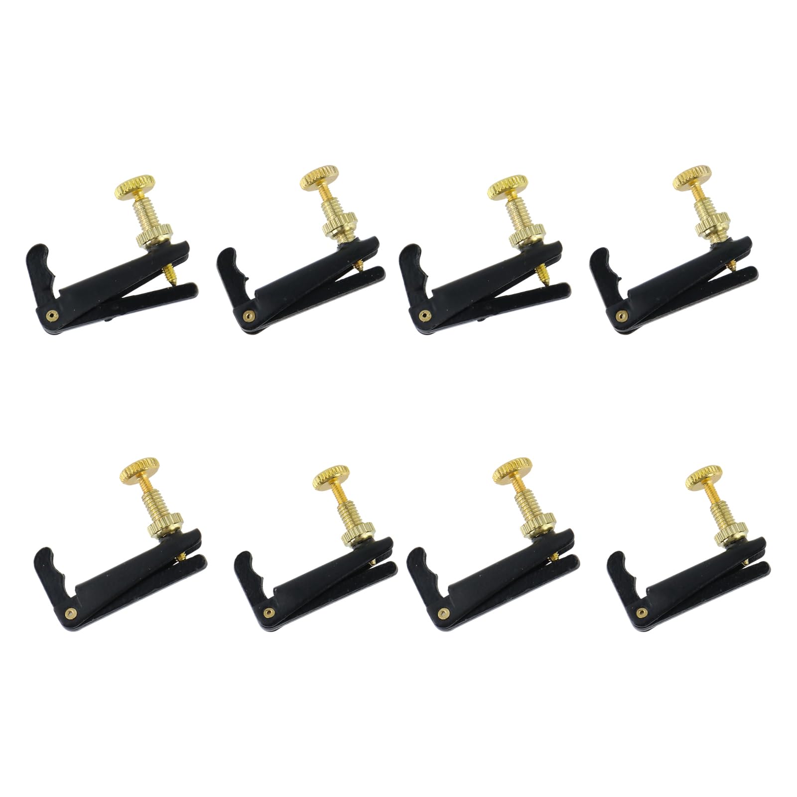 4Pcs Cello Fine Tuners for 3/4 4/4 Cello String Adjusting (Black)