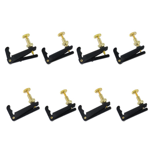 4Pcs Cello Fine Tuners for 3/4 4/4 Cello String Adjusting (Black)