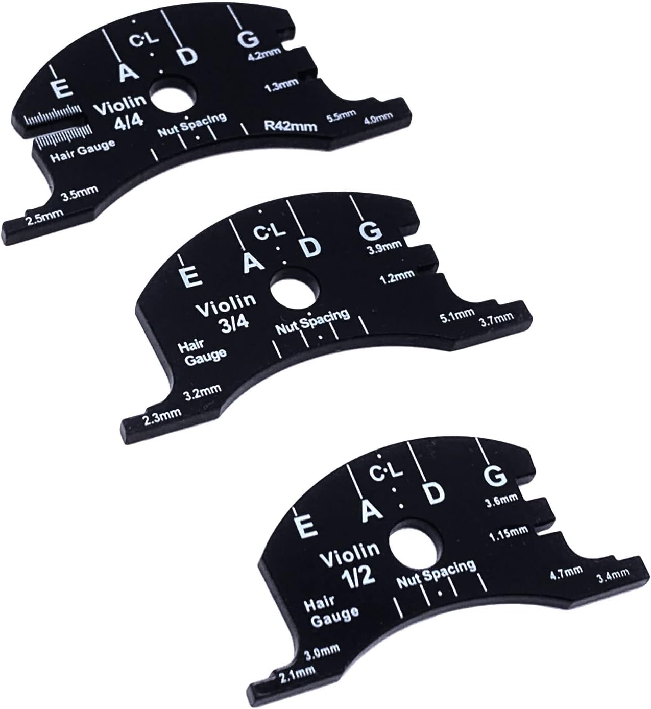 4/4 Violin Bridge Fingerboard Template Repair Reference Tool Violin Making Tools
