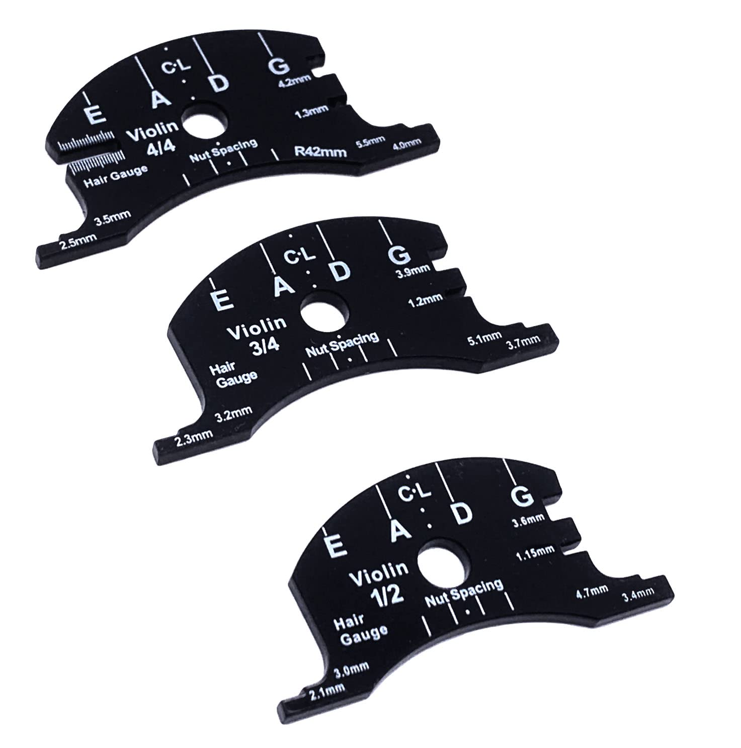 4/4 Violin Bridge Fingerboard Template Repair Reference Tool Violin Making Tools