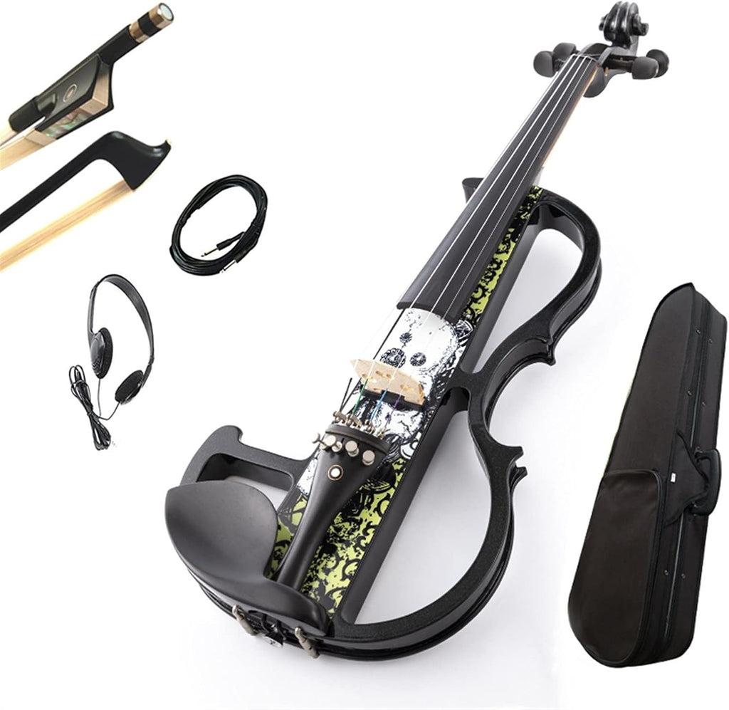 Cello Kit 4/4 Size String with Fiber Rectangular String Bow Electronic Violin Violin