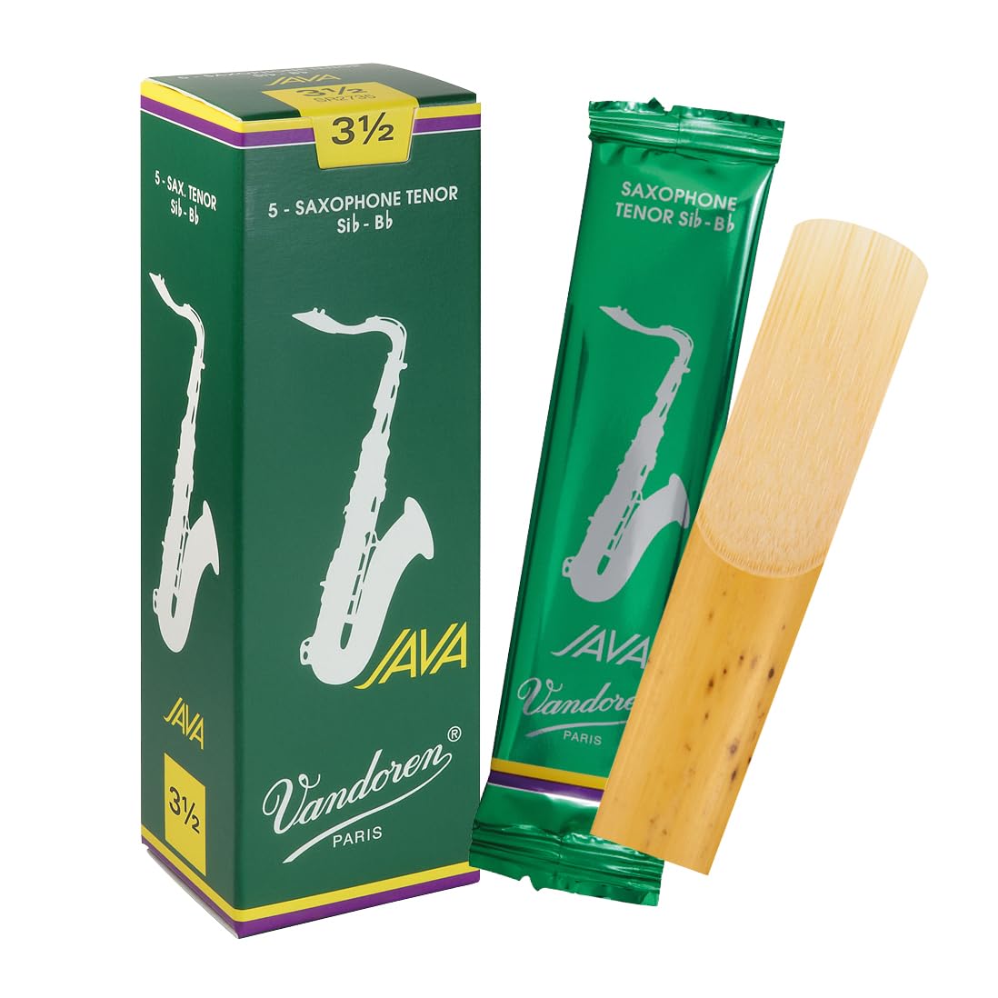 Vandoren SR2725 Tenor Sax JAVA Reeds Strength 2.5; Box of 5