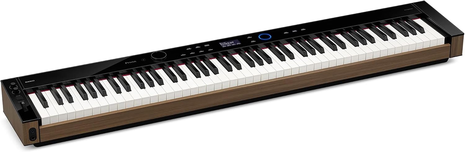 Casio Privia PX-S6000 Digital Piano - Black Bundle with Adjustable Stand, Bench, Headphones, Piano Book, Online Piano Lessons, Instructional DVD, and Austin Bazaar Polishing Cloth