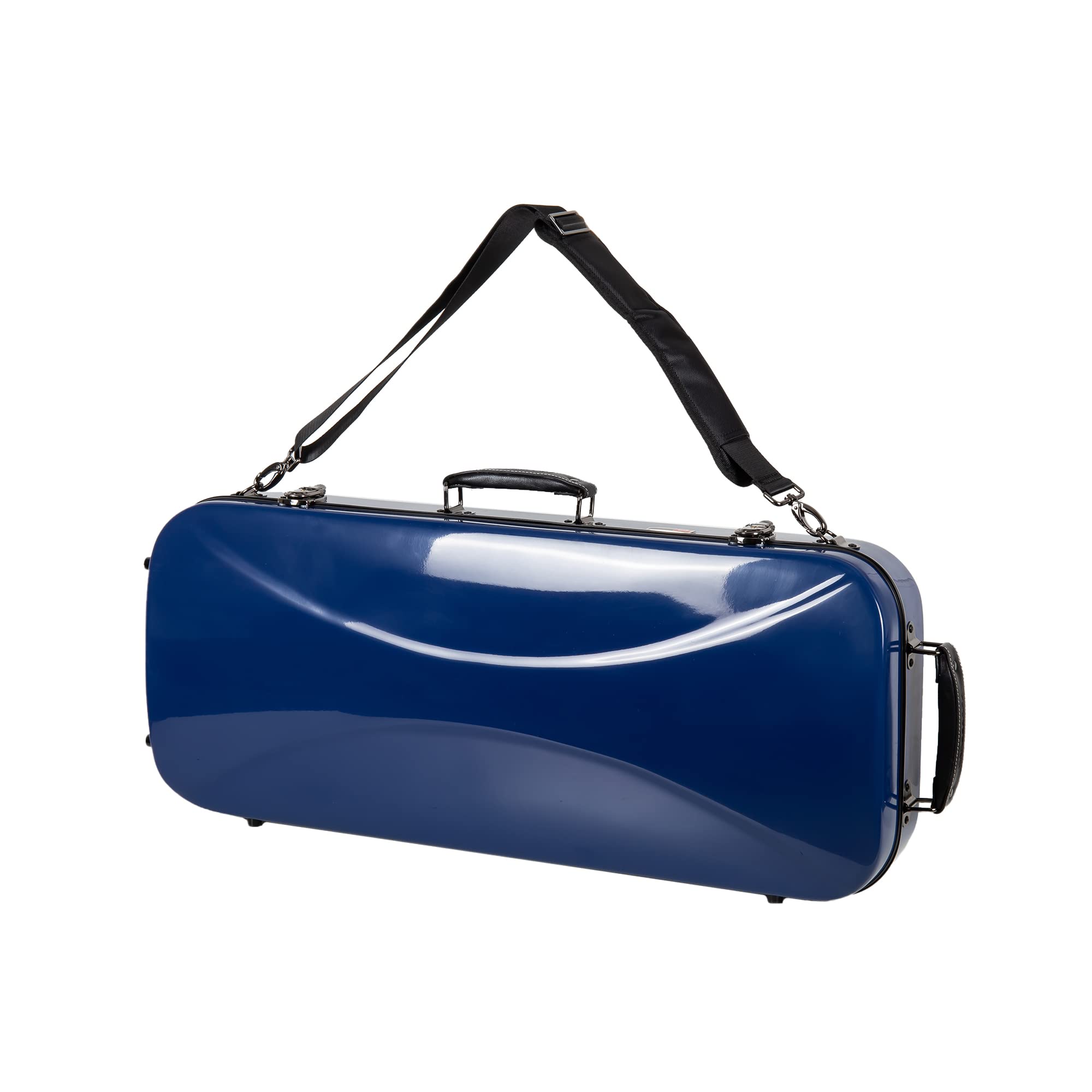 Crossrock Fiberglass Double Violin Case fits Two 4/4 Full-Size Violins- Includes TSA lock, Protective Blanket, Hygrometer, Removable Shoulder Straps- Milky White (CRF2020DVMW)