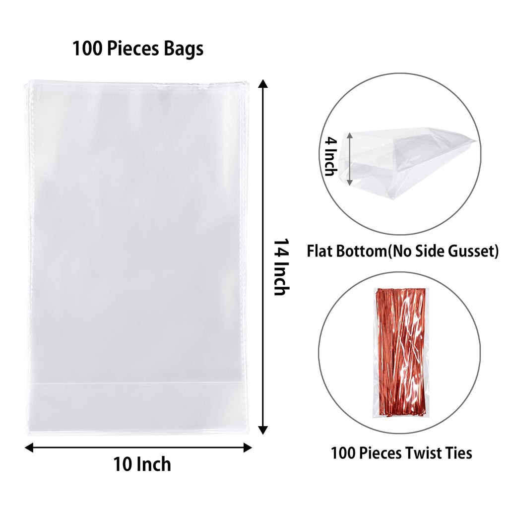 Morepack Large Cello/Cellophane Bags,30x 40 Inches Clear Basket Bags OPP Plastic Cellophane Wrap for Gift Baskets Packaging 20 Pieces (No Bow or Ribbon Included)