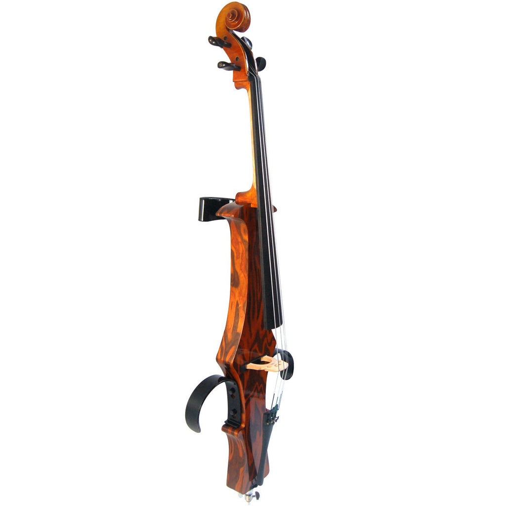 Aliyes Handmade Professional Solid Wood Electric Cello 4/4 Full Size Silent Electric Cello-Wood Grain