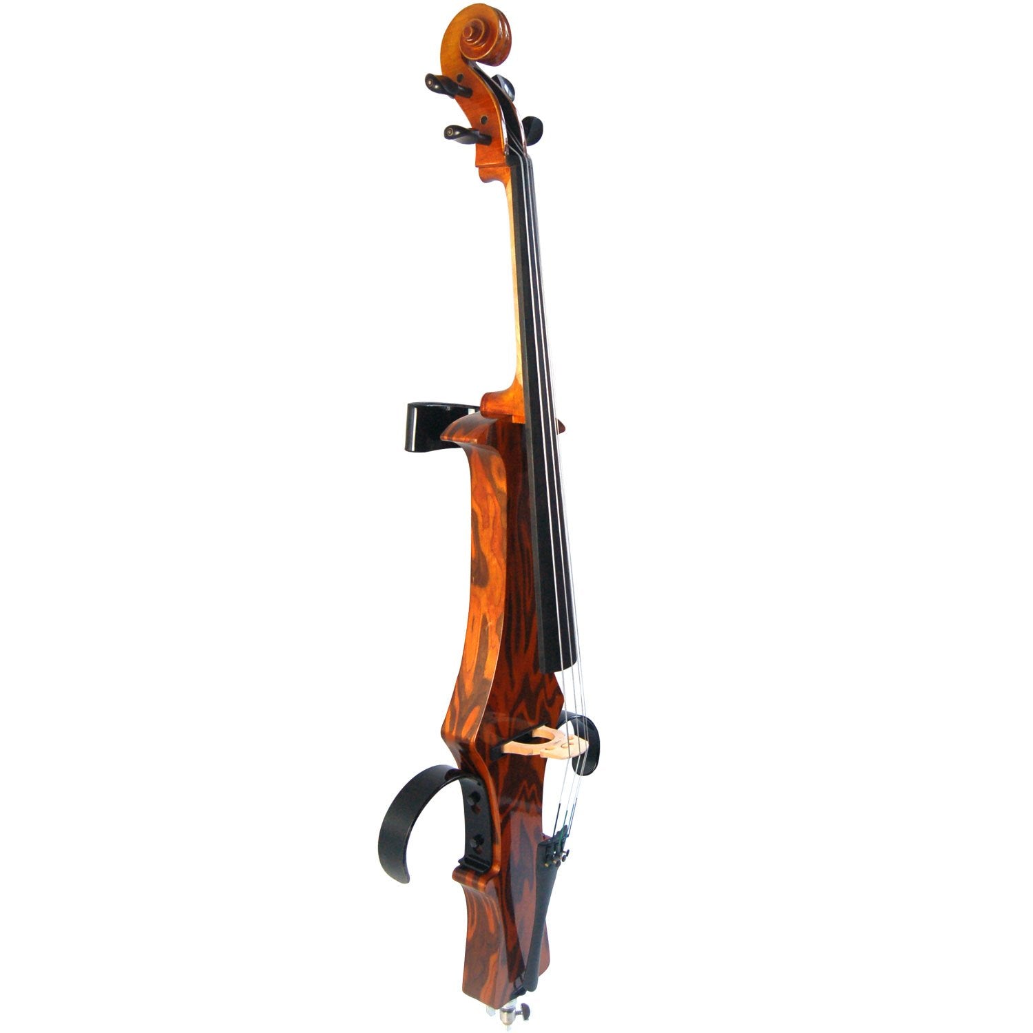 Aliyes Handmade Professional Solid Wood Electric Cello 4/4 Full Size Silent Electric Cello-Wood Grain