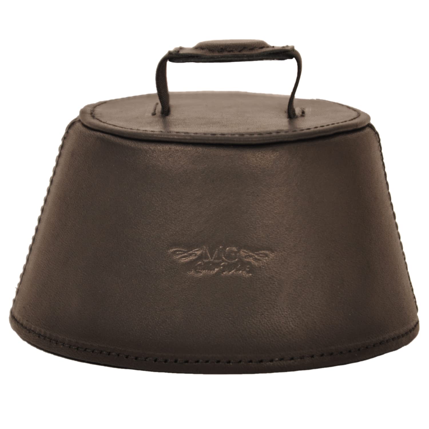 Trombone magnetic mute, lightweight leather mute for jazz and classical trombone players by MG Leather Work (Black)
