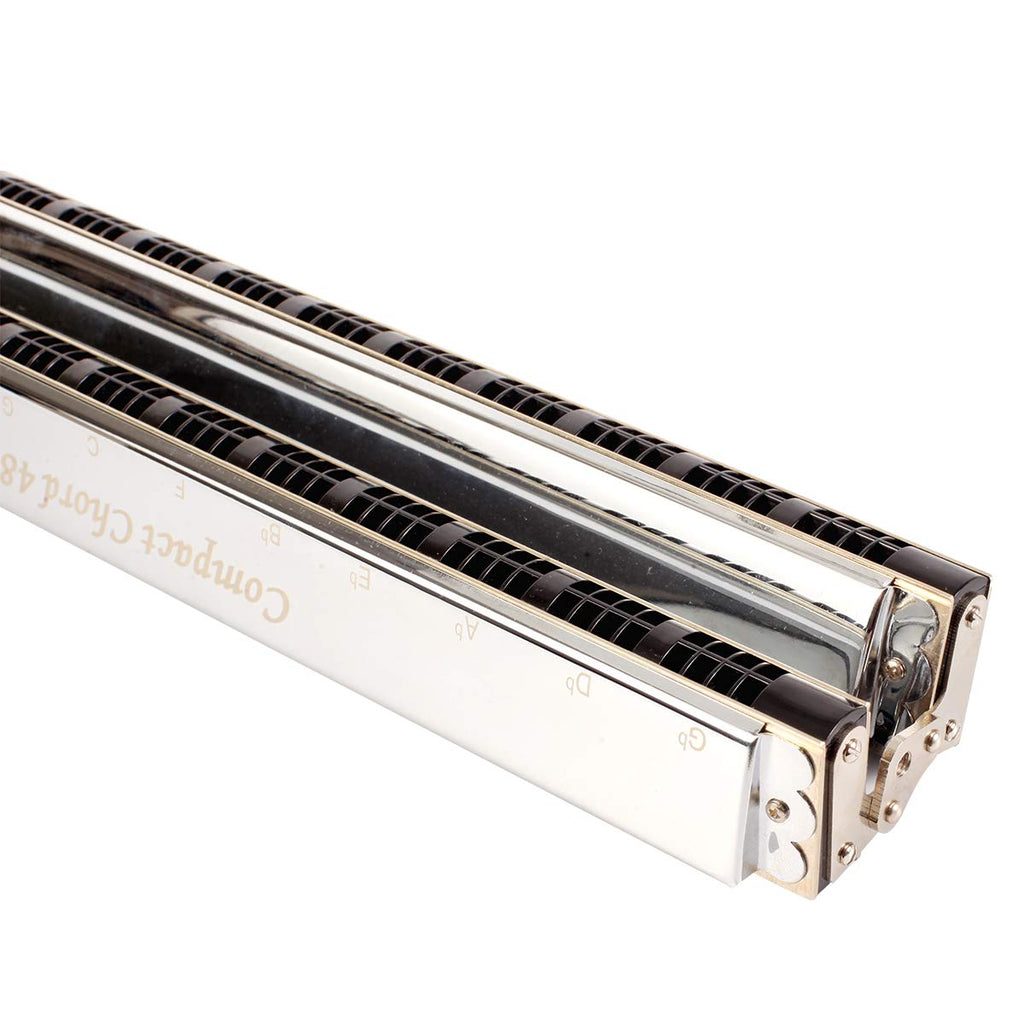 East top 48 Group Chord Harmonica Key of C with Case, Upgrade Chord Mouth Organ Harmonica For Adults, Professional Band Player and Students