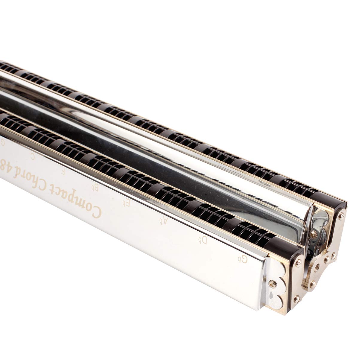 East top 48 Group Chord Harmonica Key of C with Case, Upgrade Chord Mouth Organ Harmonica For Adults, Professional Band Player and Students