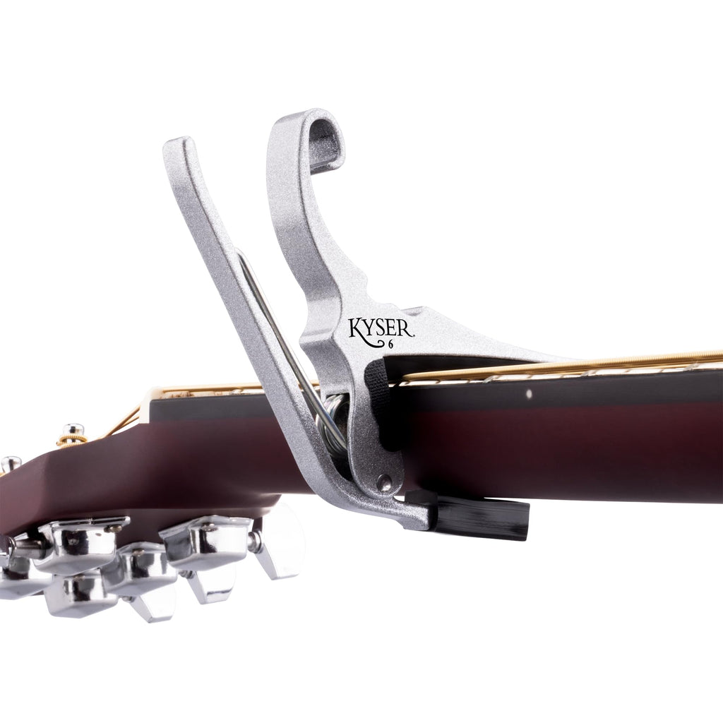 Kyser Quick-Change Guitar Capo for 6-string acoustic guitars, Black, KG6BA