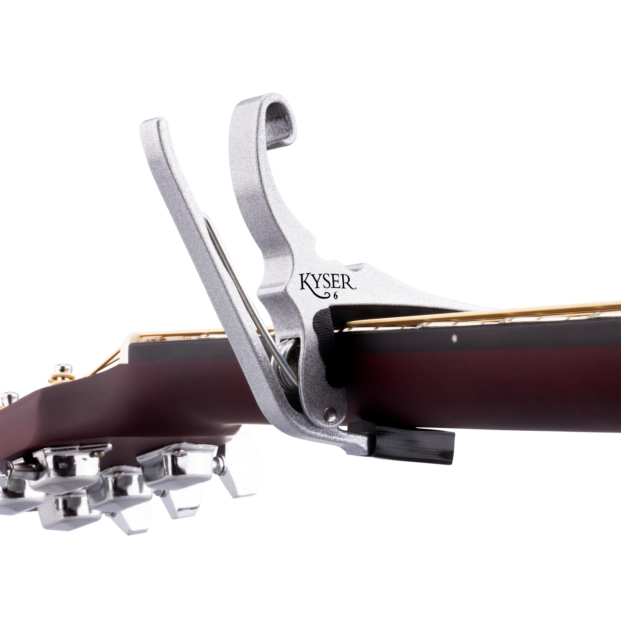 Kyser Quick-Change Guitar Capo for 6-string acoustic guitars, Black, KG6BA