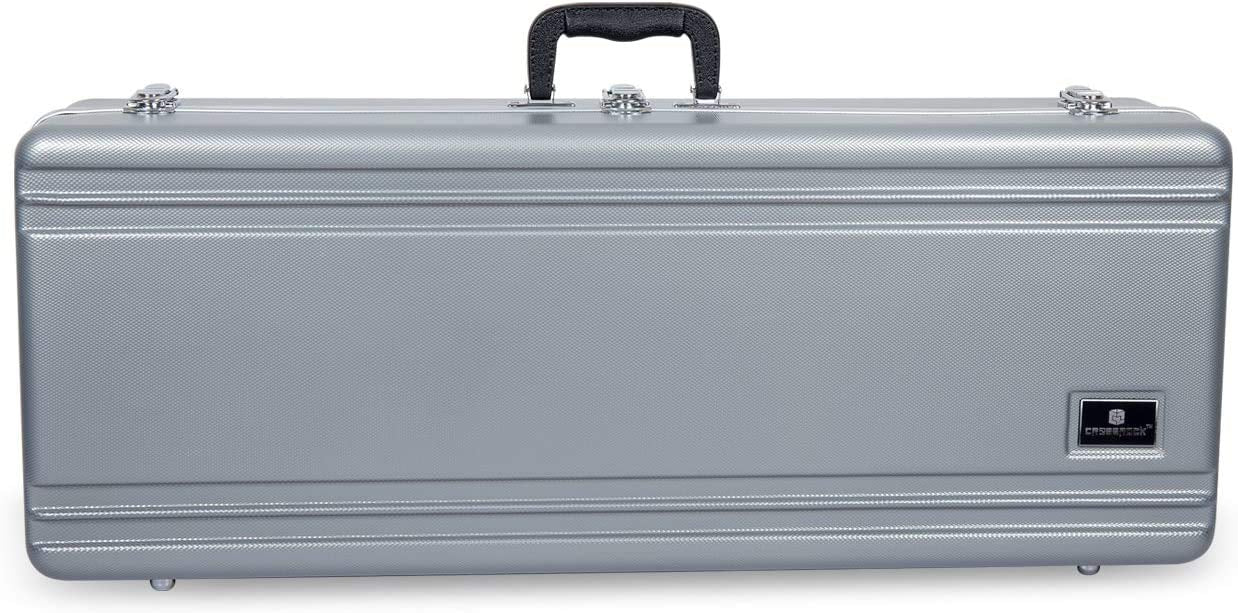 Crossrock Trumpet Case for Bb Horn | Textured Blue Finish with Velvet Interior, Security Lock, Metal Feet & Detachable Strap (CRA861TRBL)