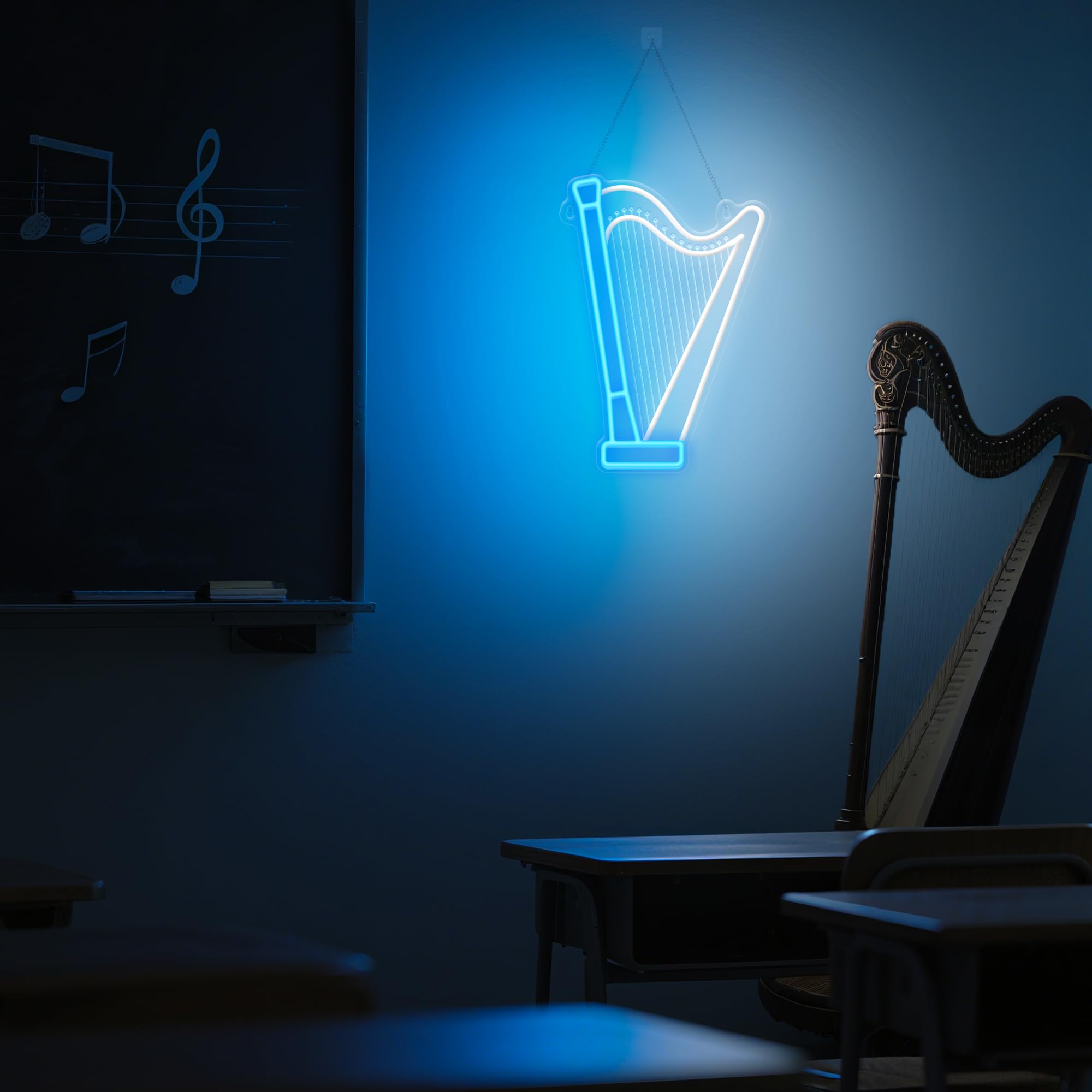 CoolGift Mart Acoustic Guitar Neon Light, Dimmable LED Guitar Neon Wall Sign USB Powered, Decorations for Bedroom Living Room Man Cave Music Studio, Gift for Guitar Players Guitarists Music Lovers
