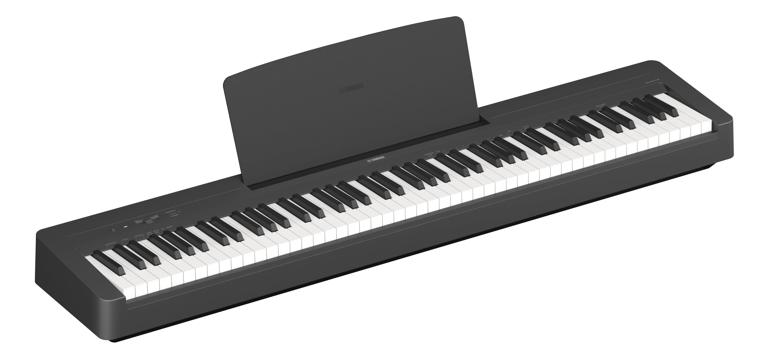 Yamaha P225 88-Key Digital Piano with Weighted Keys, Portable Design, Keyboard, Music Rest, Sustain Foot Switch, and Built-In Speakers, Black (P225B)