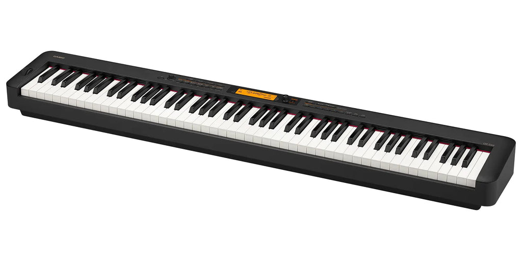 Casio CDP-S360 88-Key Compact Digital Piano - Black Bundle with CS-470P Stand, 3-Pedal System, Furniture Bench, Instructional Book, Online Lessons, Instructional DVD, and Austin Bazaar Polishing Cloth