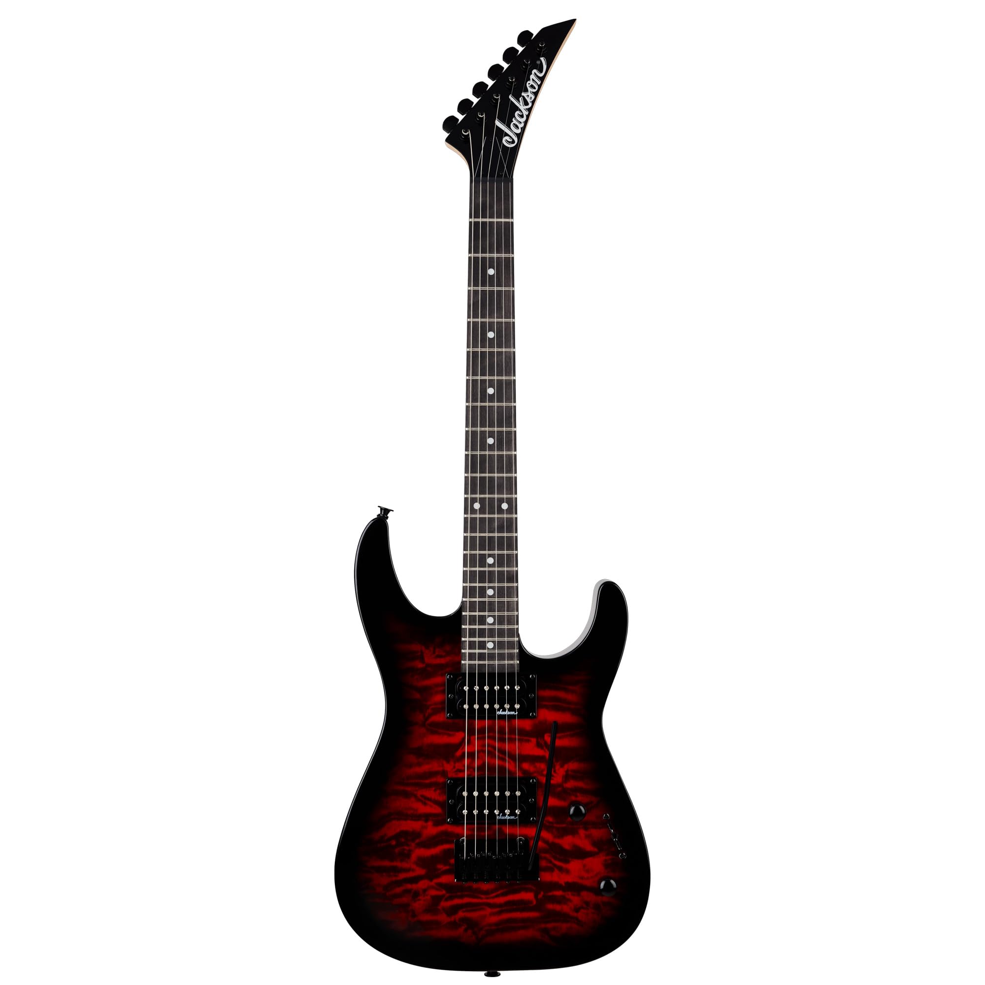 Jackson JS Series Dinky JS11 Electric Guitar - Metallic Red Bundle with Cable, Tuner, Strap, Picks, and Austin Bazaar Instructional DVD