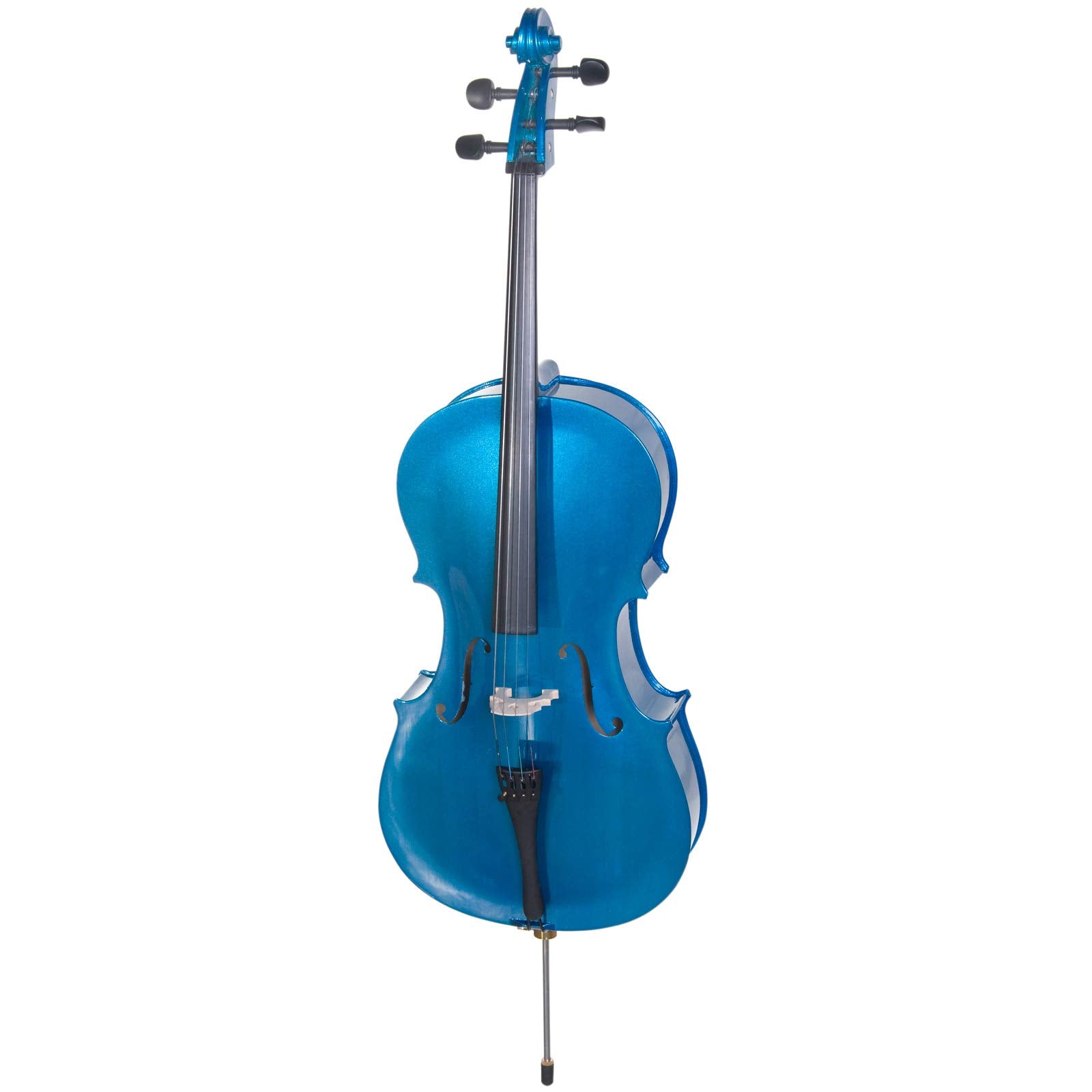 Cecilio 4/4 Full Size Cello, Beginner Cello 4/4, Acoustic Cello Set with Portable Bag, Bow, Rosin, Stand, String Musical Instruments for School Orchestras, Performances