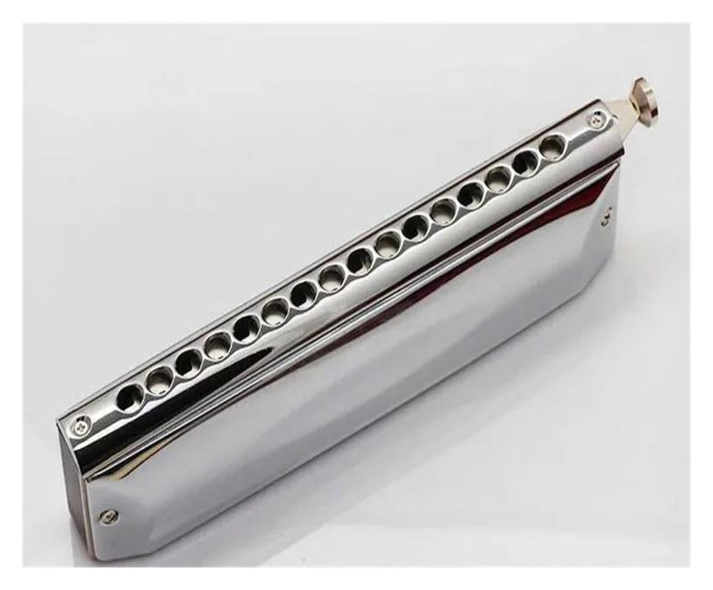 harmonicas for adults Professional 16 Hole Chromatic Harmonica ABS Comb Black Cover Harp Musical Instruments C Key Metal Mouth Organ(Black)