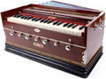 Harmonium BINA no. 11,Indian Harmonium, 2024 Edition,3 1/4 octaves, 7 stops, 3 extra notes, Checked & Retuned by Aakrati Musicals, Mahagony Color, Kirtan, Indian Keyboard,