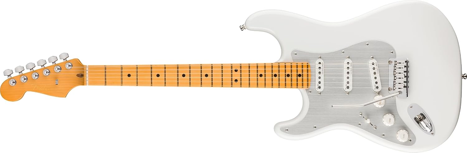 Fender American Ultra II Stratocaster Left-Hand with Maple Fingerboard - Avalanche | Left-Hand American Ultra Ii Strat, Quartersawn Maple Neck and Fingerboard, Ultra Ii Noiseless Pickups, 2-Point Tremolo