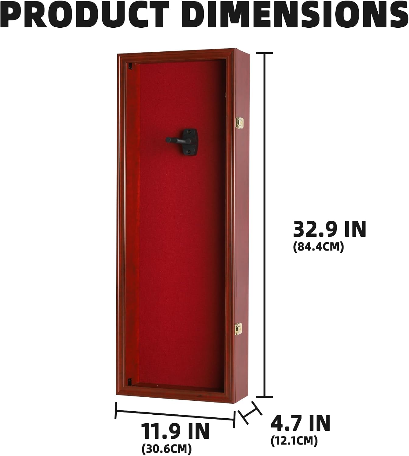 Violin Display Case Violin Case Hanger Stand 33" Height Mahogany Finish Frame fits Ukulele Fiddle Also