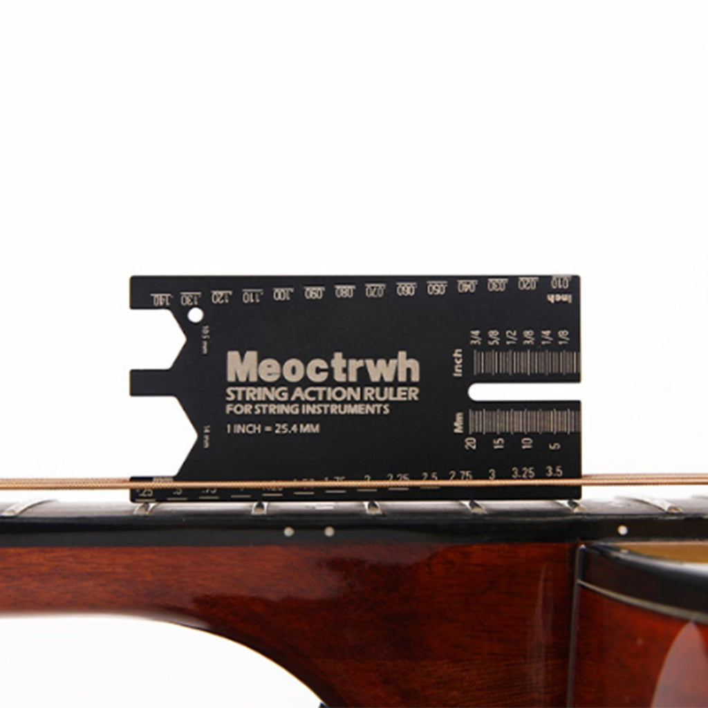 String Action Ruler Gauge String Height Measurement Tool Guitar Fret Leveling Ruler Guitar Set Up Enduring Gauge Accessory