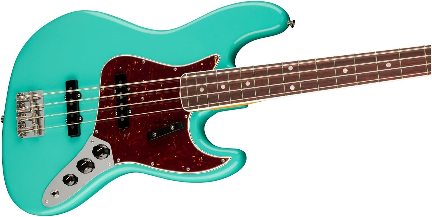 Fender American Vintage II 1966 Jazz Bass, Sea Foam Green, Rosewood Fingerboard