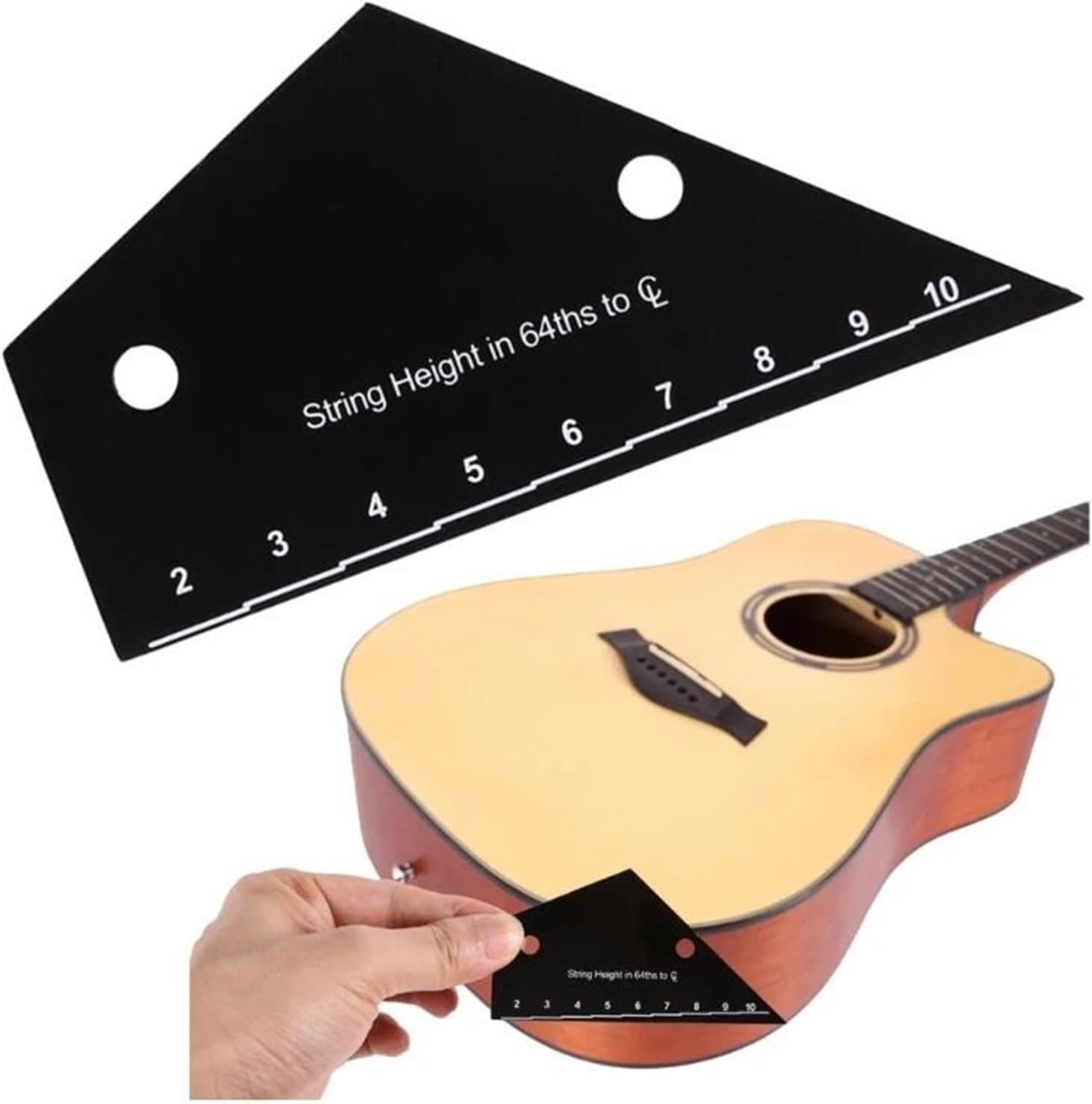 Guitar Repairing Tools Guitar String Action Ruler Gauges Guitar Fret String Height Gauges Measuring Tool For Electric Bass Guitar
