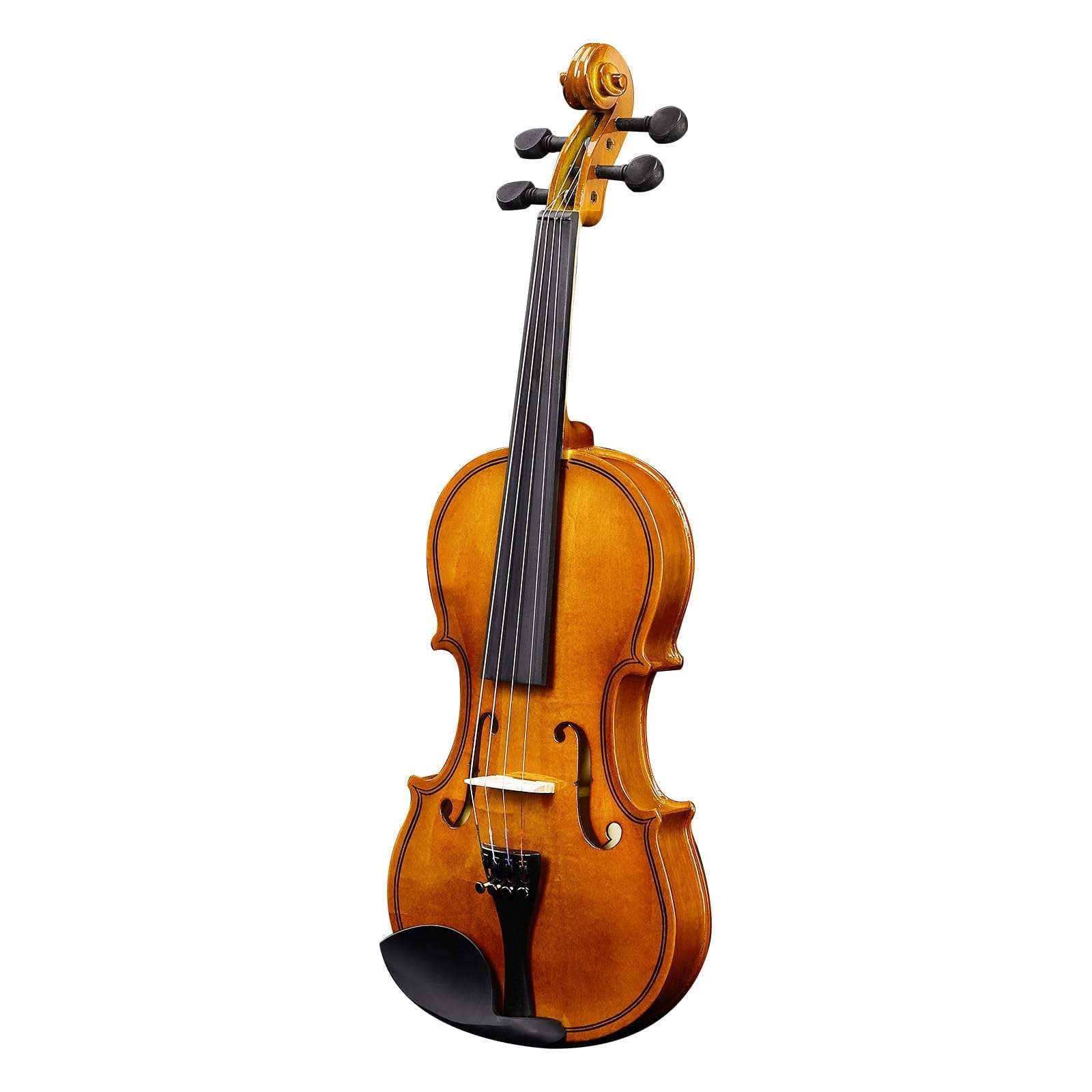 4/4 Full Size Beginner Violin, Acoustic Fiddle Set for Adults, Teens, and Students (Age 12+), with Case, Bow, Bridge, and Rosin (Pink)