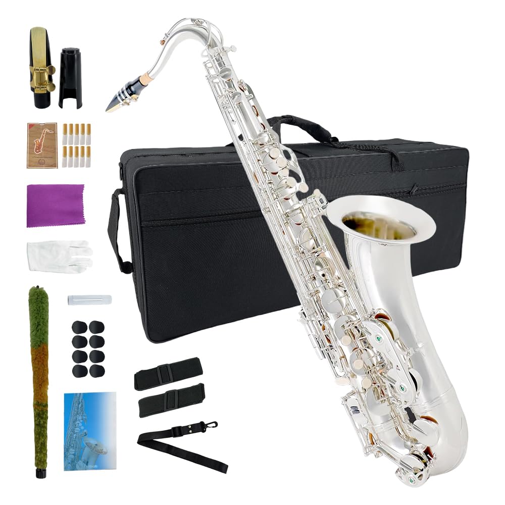 Alto Saxophone E Flat for Adults Student Sax Eb Alto Full Kit With Carrying Sax Case Mouthpiece Straps Reeds Saxophone Beginner Kit