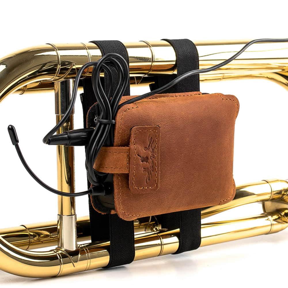 Trombone Mic Transmitter Pouch | Wireless Bodypack Holder for Stage, Studio & Live Performance