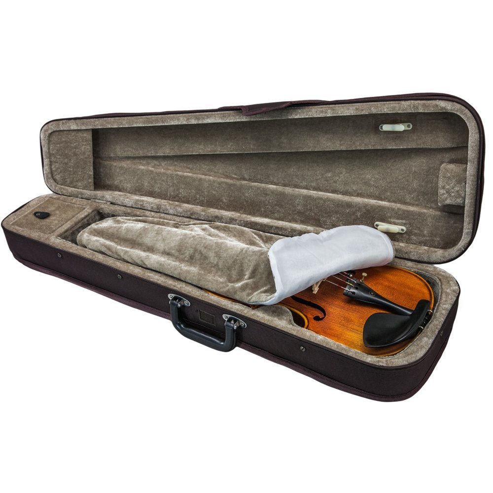 SKY Violin Triangle Case Lightweight 3/4 Size Black Color