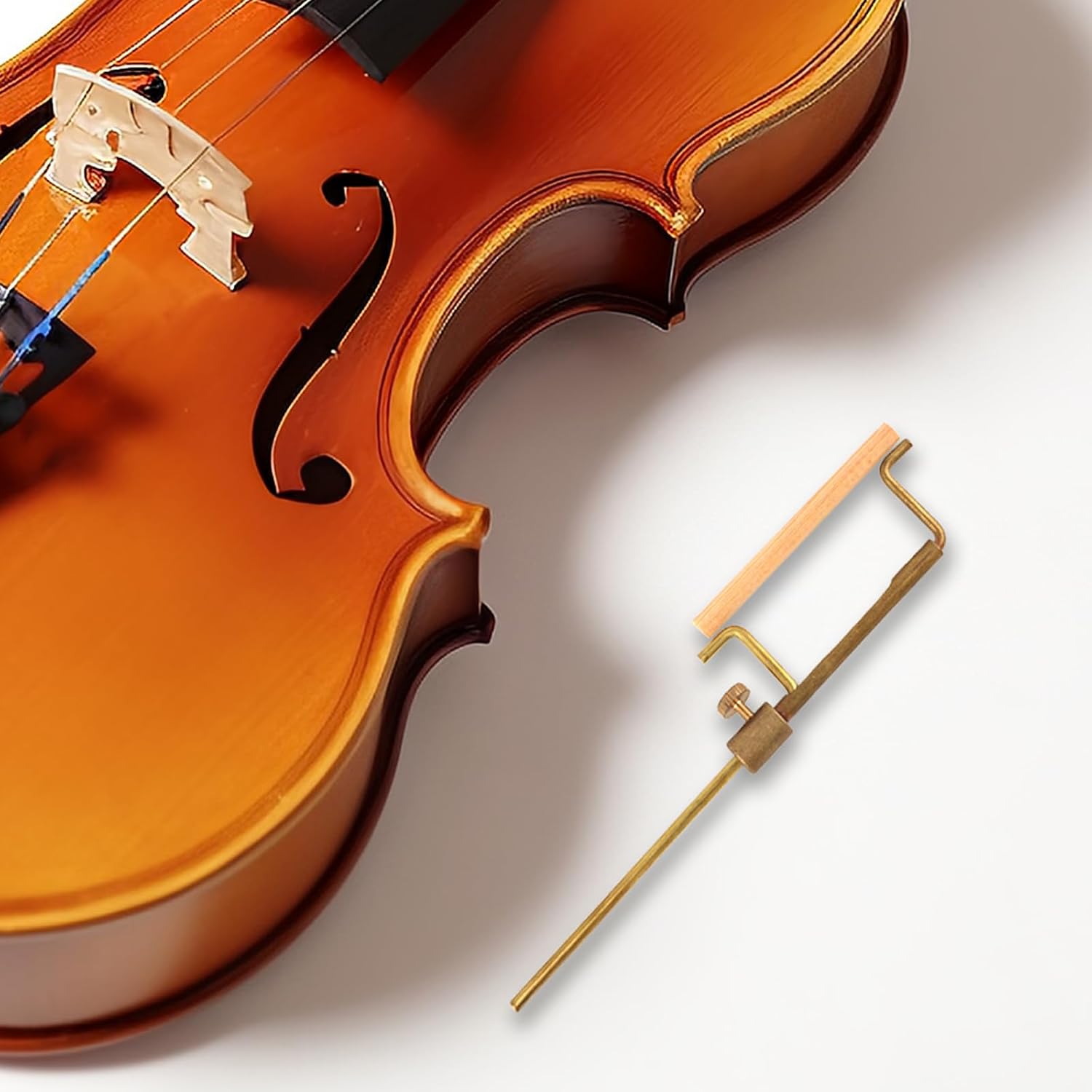 Violin Luthier Tool Kit - Install & Repair Set, Includes S Style Sound Post Setter, 5 Pcs Violin Sound Posts & Retriever Clip