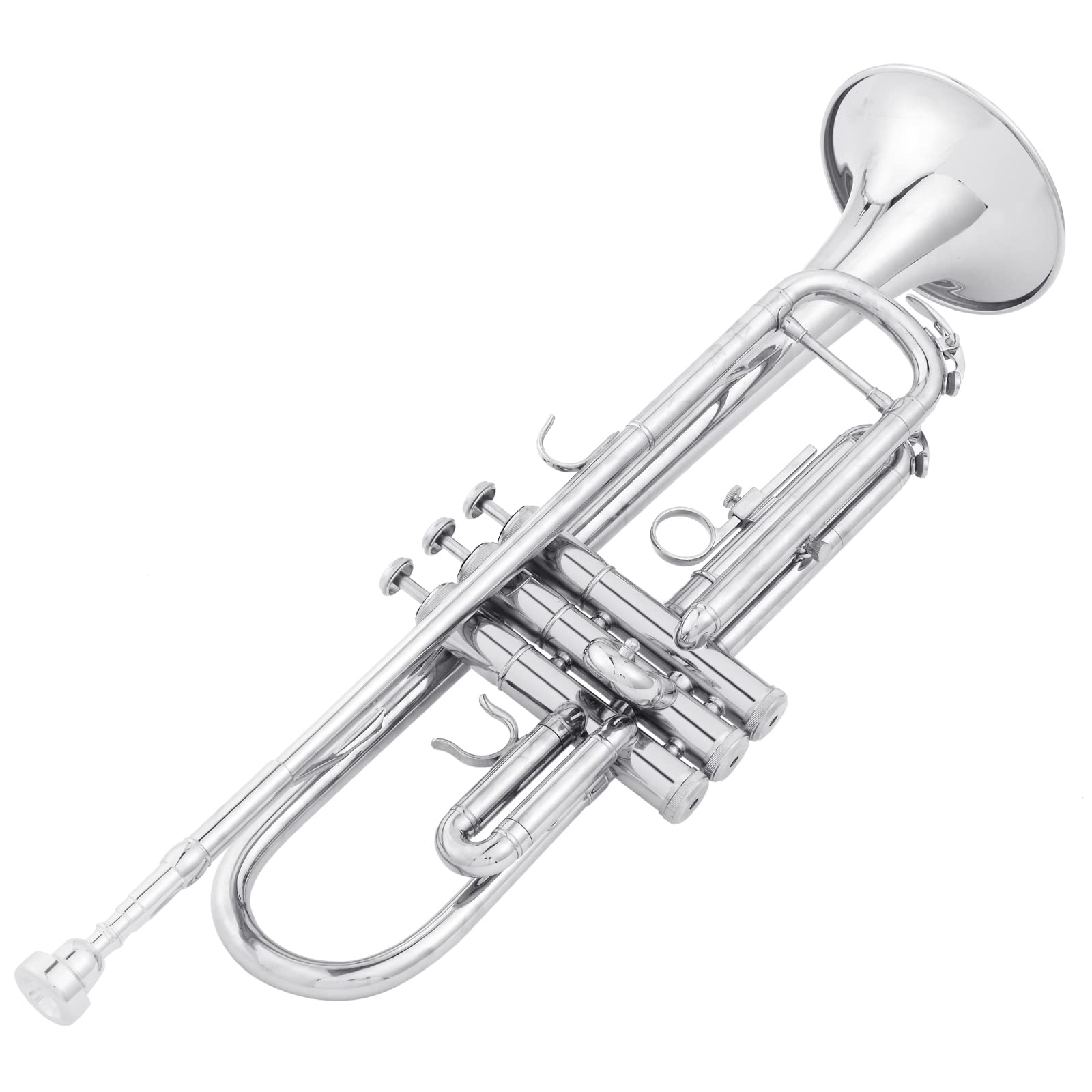 Ktaxon Bb Standard Trumpet for Beginners,Trumpet for Student with Hard Case,7C Mouthpiece,Cleaning Cloth,Gloves,Brass Instruments for Kids and Adults(Gold)