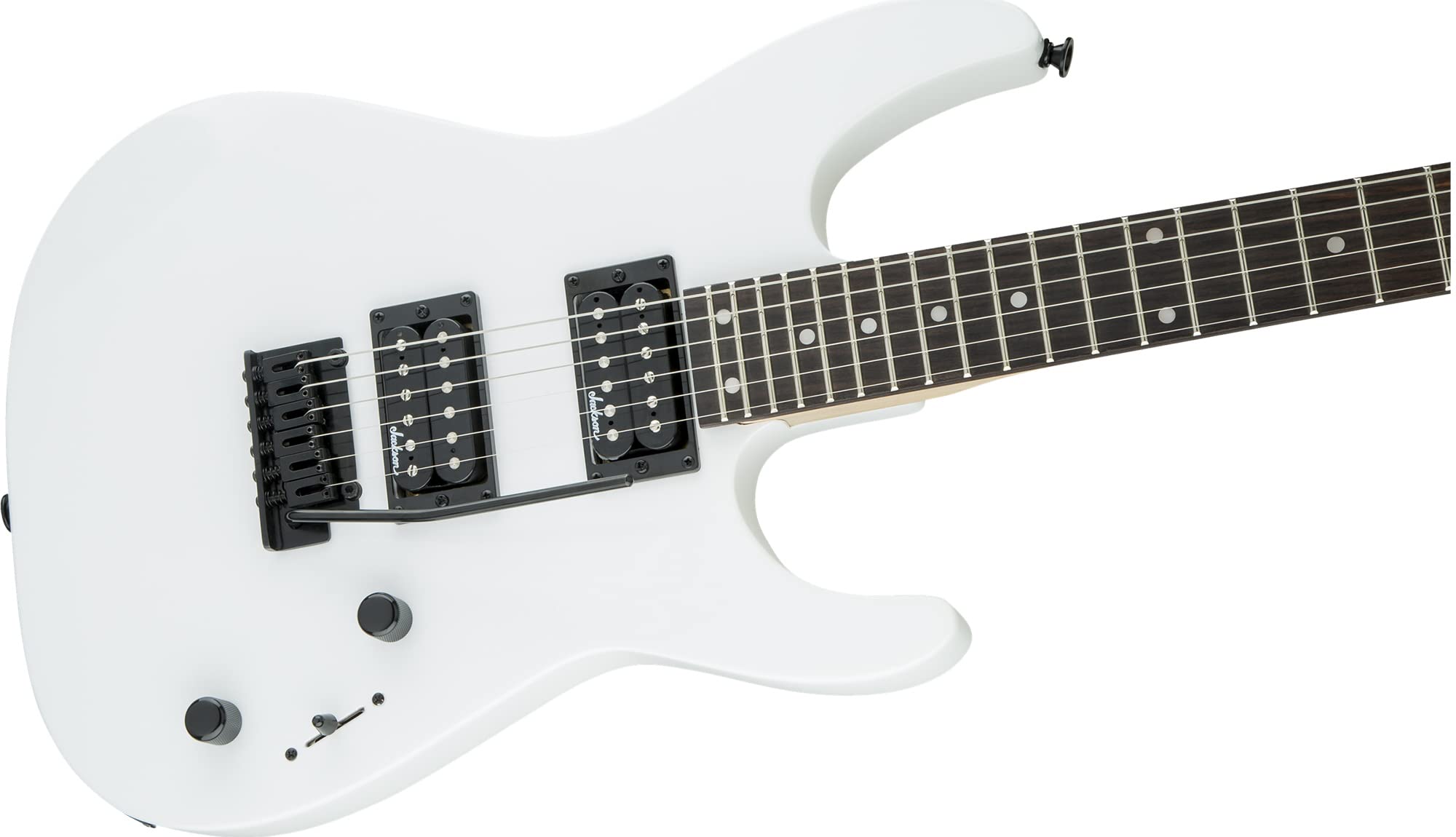 Jackson JS Series Dinky JS11 Electric Guitar - Metallic Red Bundle with Cable, Tuner, Strap, Picks, and Austin Bazaar Instructional DVD